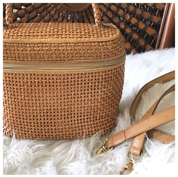 Handbags - Leather Basketweave Bag